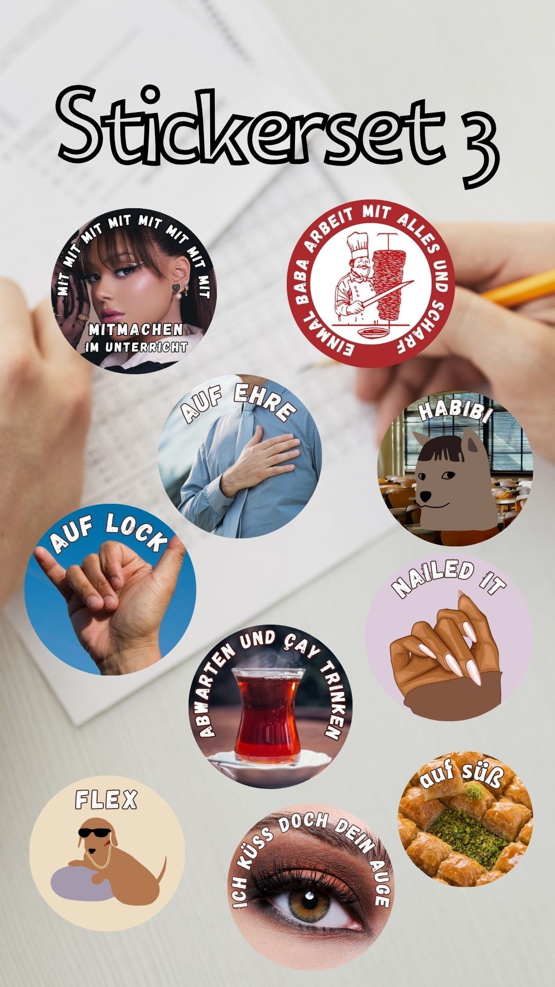 Bundle (Stickerset 1,2,3 + Box) 160 Sticker