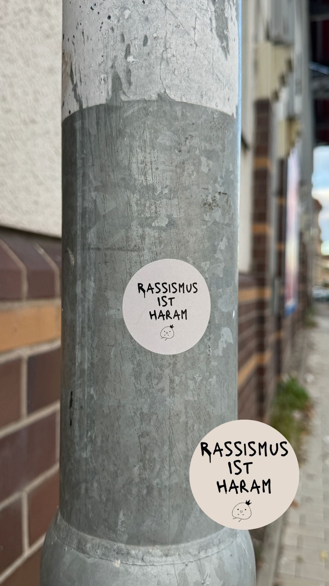 Rassismus ist Haram Sticker (20 Sticker)