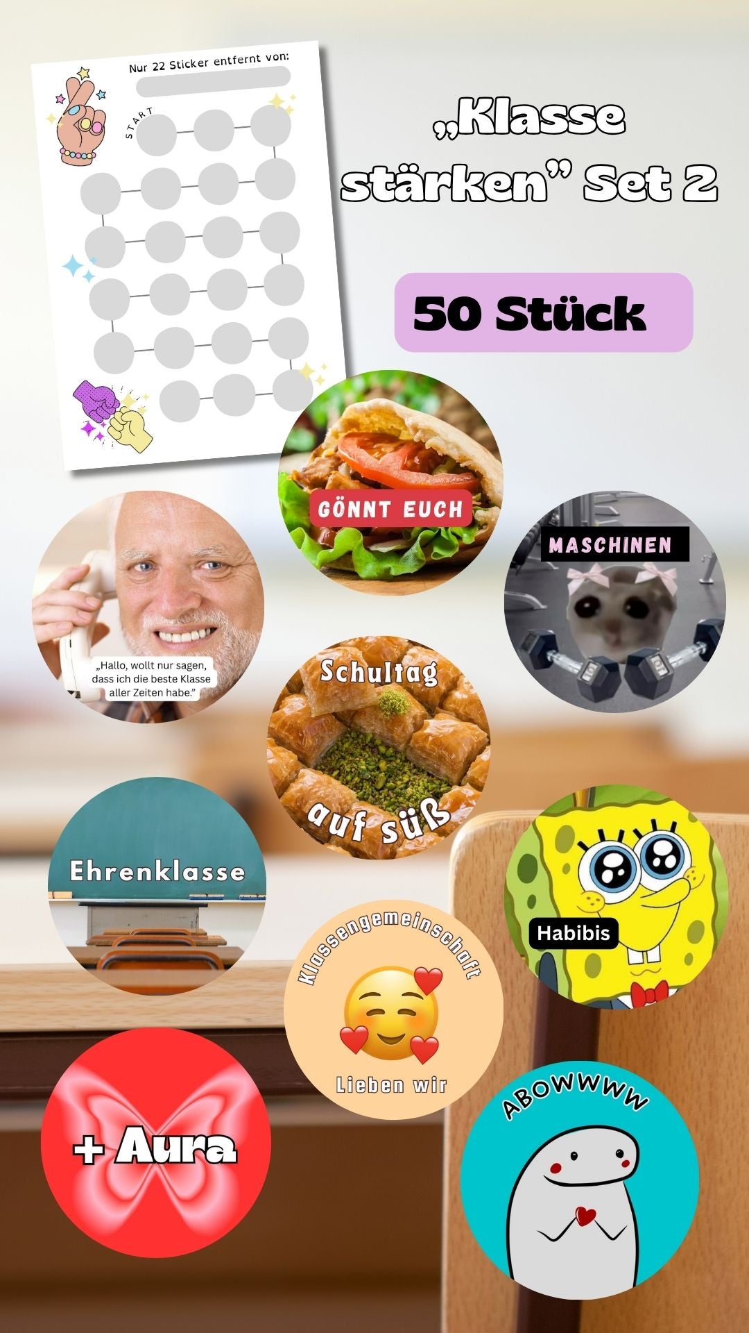 Starter-Pack 9 Sets, 455 Sticker