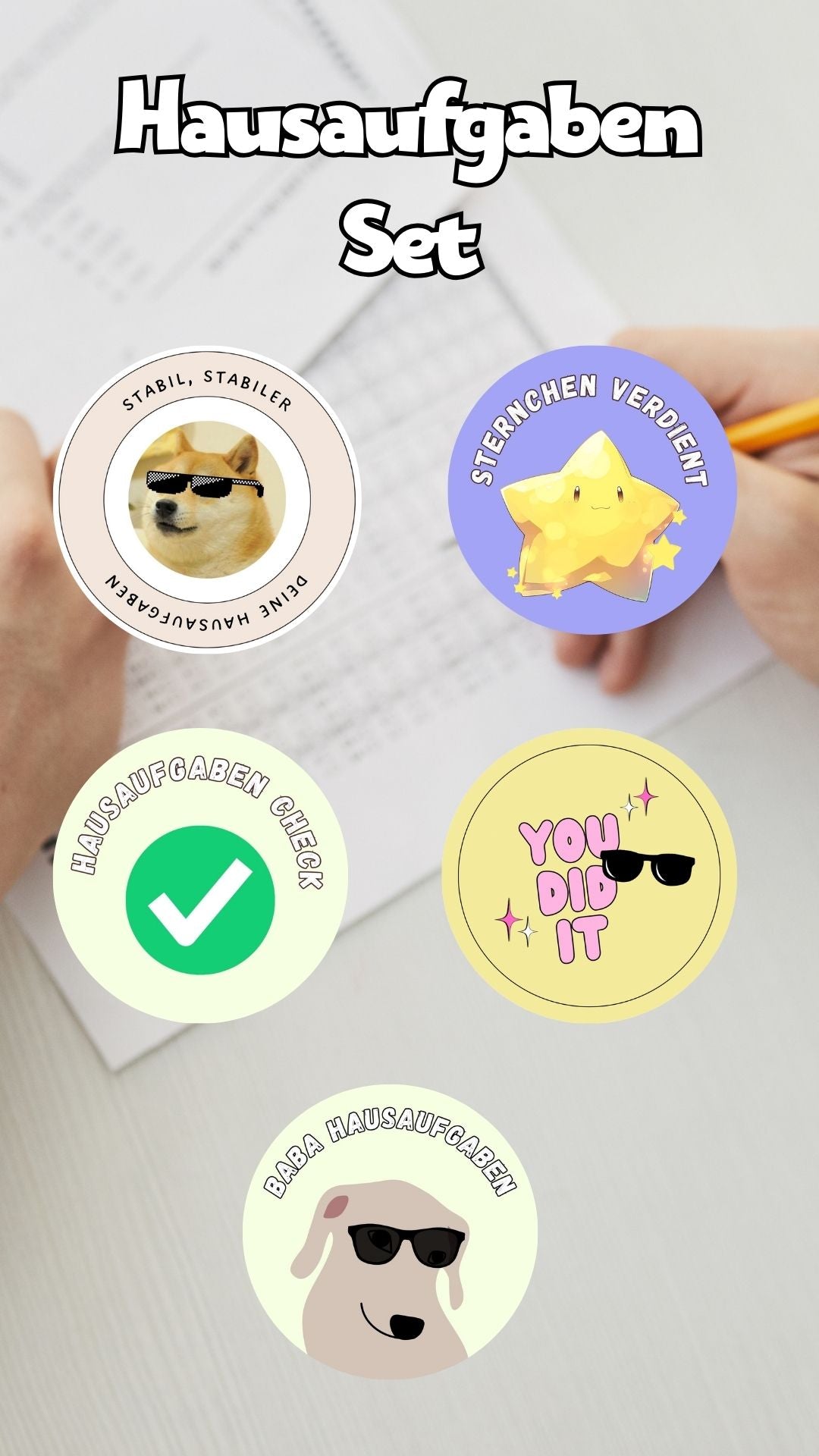 Schul-Starter-Pack 9 Sets, 455 Sticker