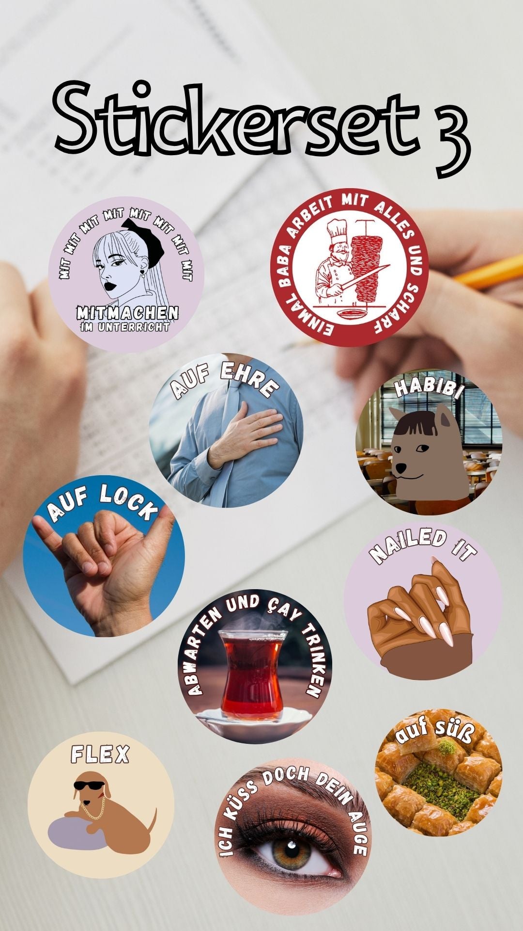 3 Sets für 2 (160 Sticker)