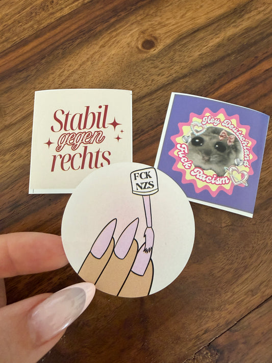 Sticker mit Haltung