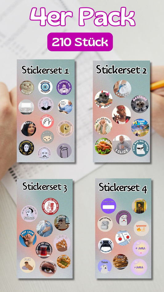 4 Stickersets 💖 (-12,90€) 215 Sticker