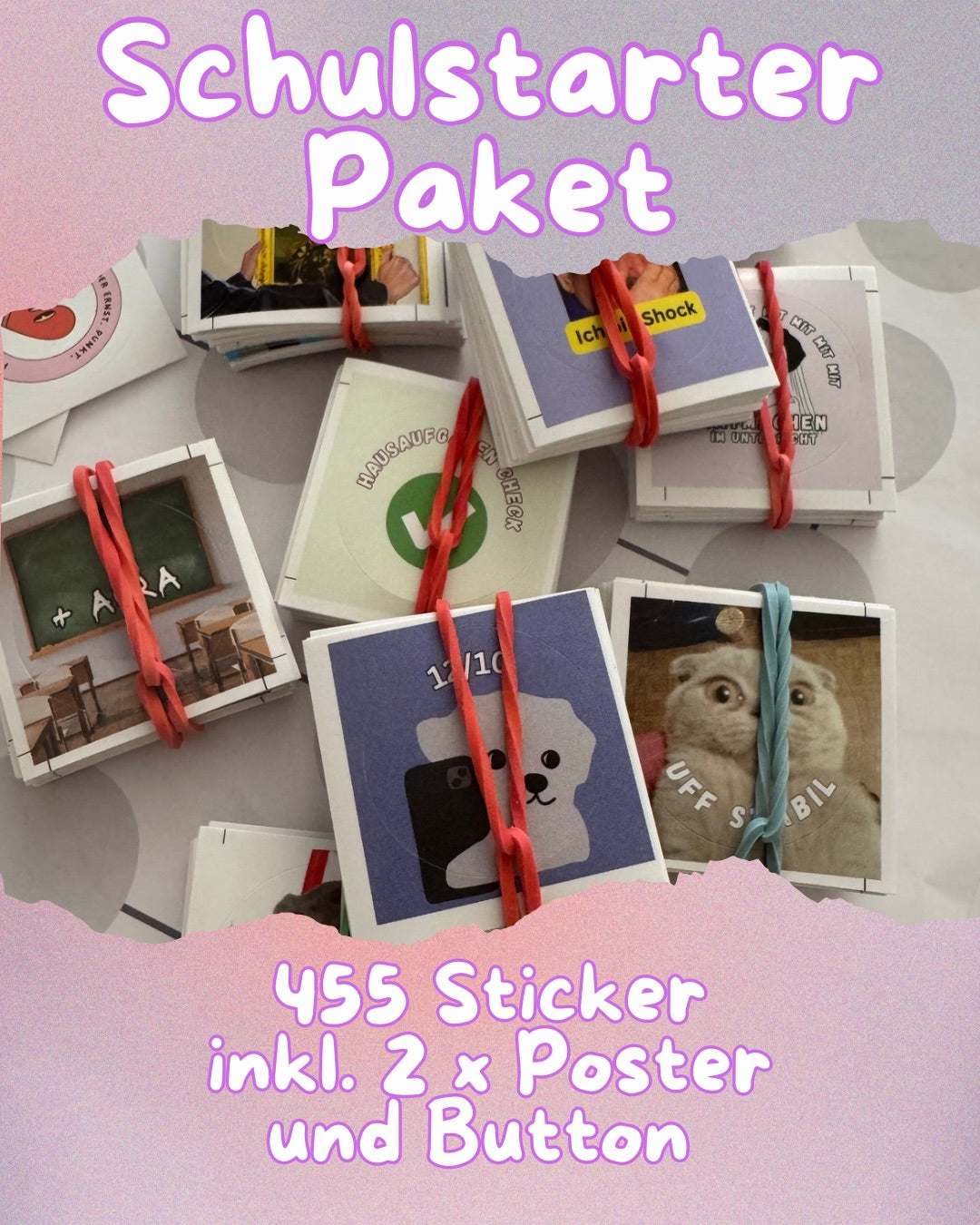 Schul-Starter-Pack 9 Sets, 455 Sticker