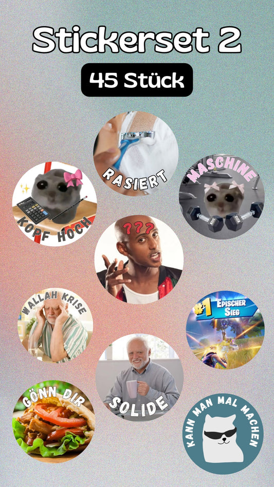 Stickerset 2 (45 Sticker)