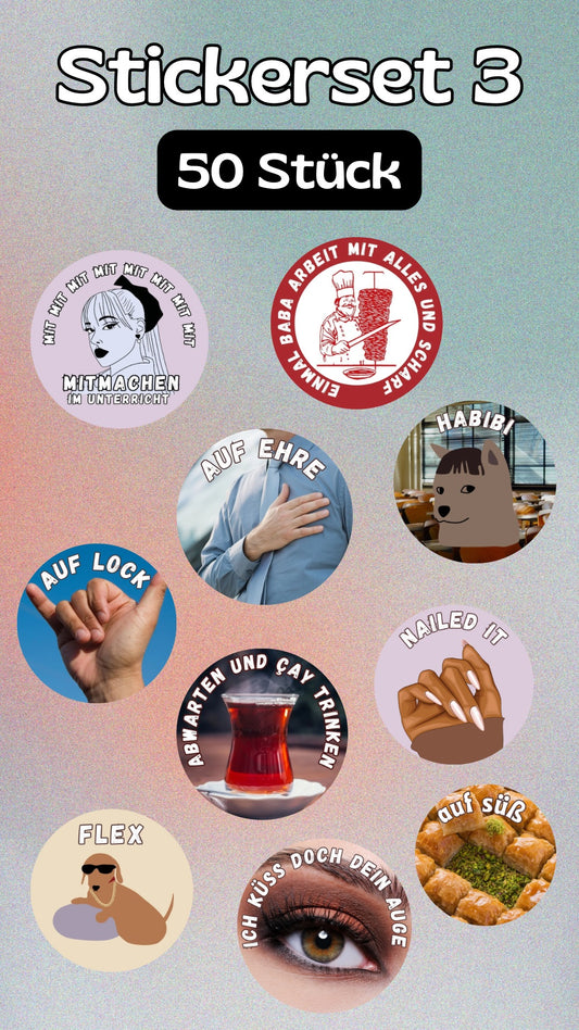Stickerset 3 (50 Stück)