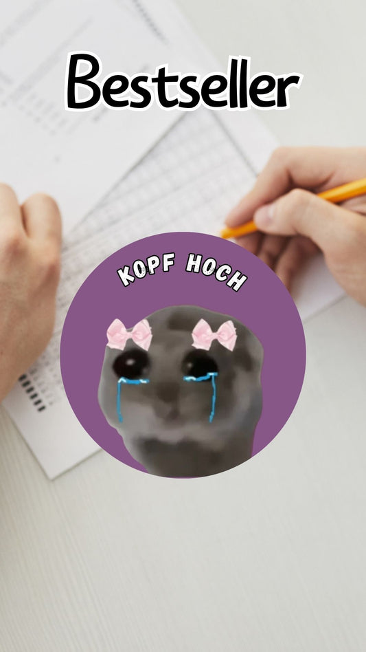 10 x Sticker Kopf hoch