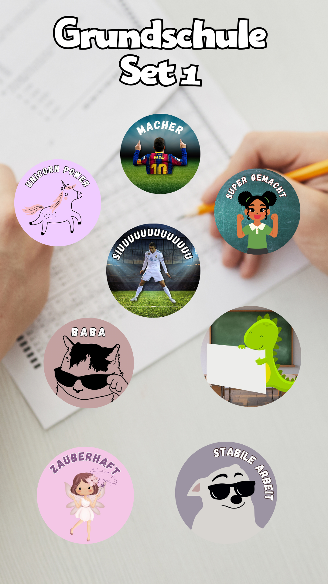 Schul-Starter-Pack 9 Sets, 455 Sticker